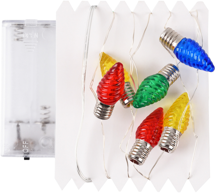Електрогір. Yes! Fun на мідн. дроті "Шишки", 10 LED, тепл. біл., 1,65 м, стат.св. на батар., 801209 1