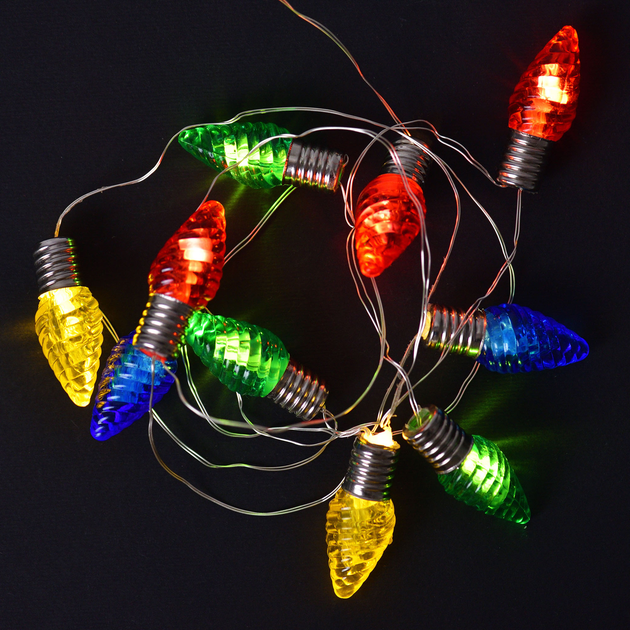 Електрогір. Yes! Fun на мідн. дроті "Шишки", 10 LED, тепл. біл., 1,65 м, стат.св. на батар., 801209 2