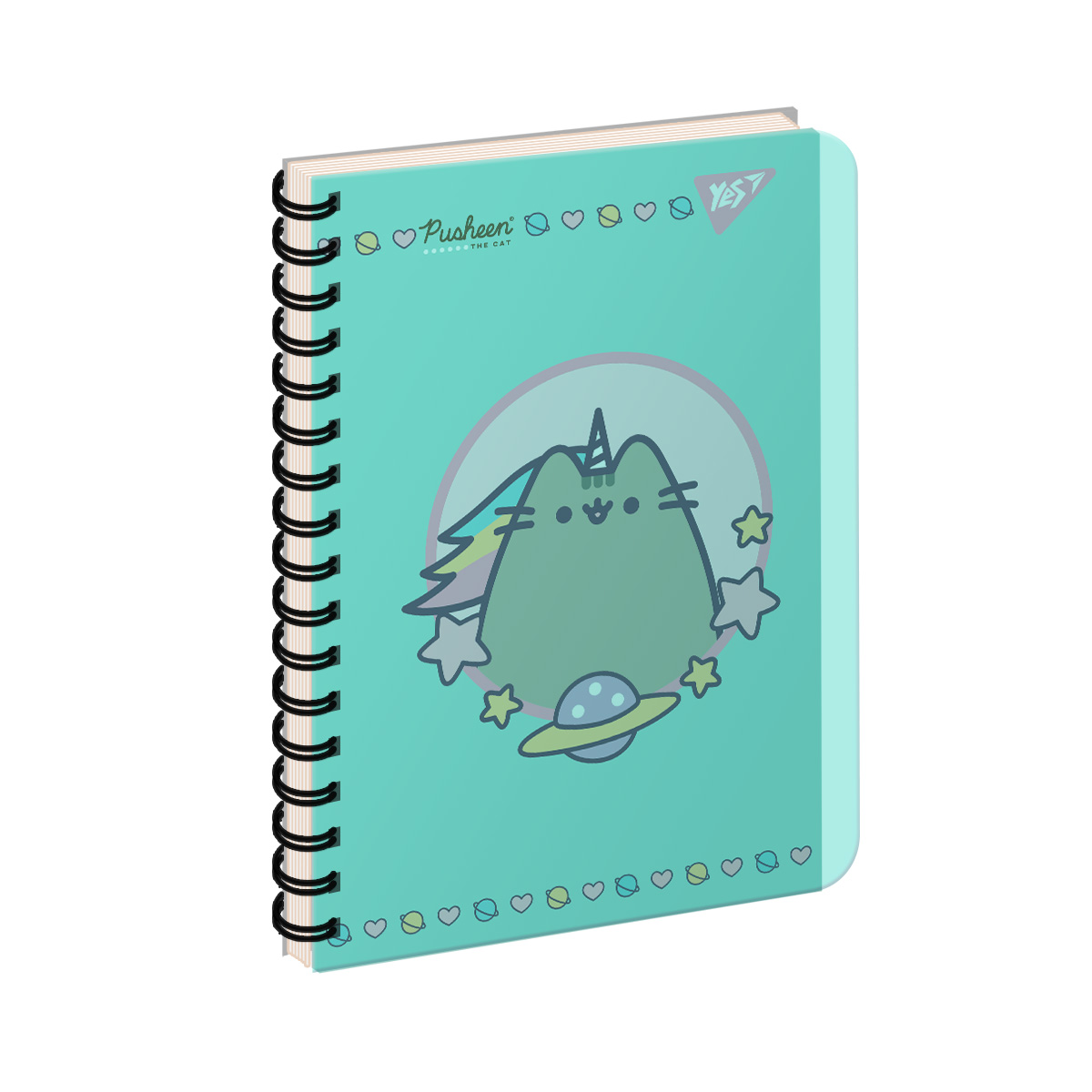 Тетрадь для записей YES В6/144 пл.обл. "Pusheen", 681994
