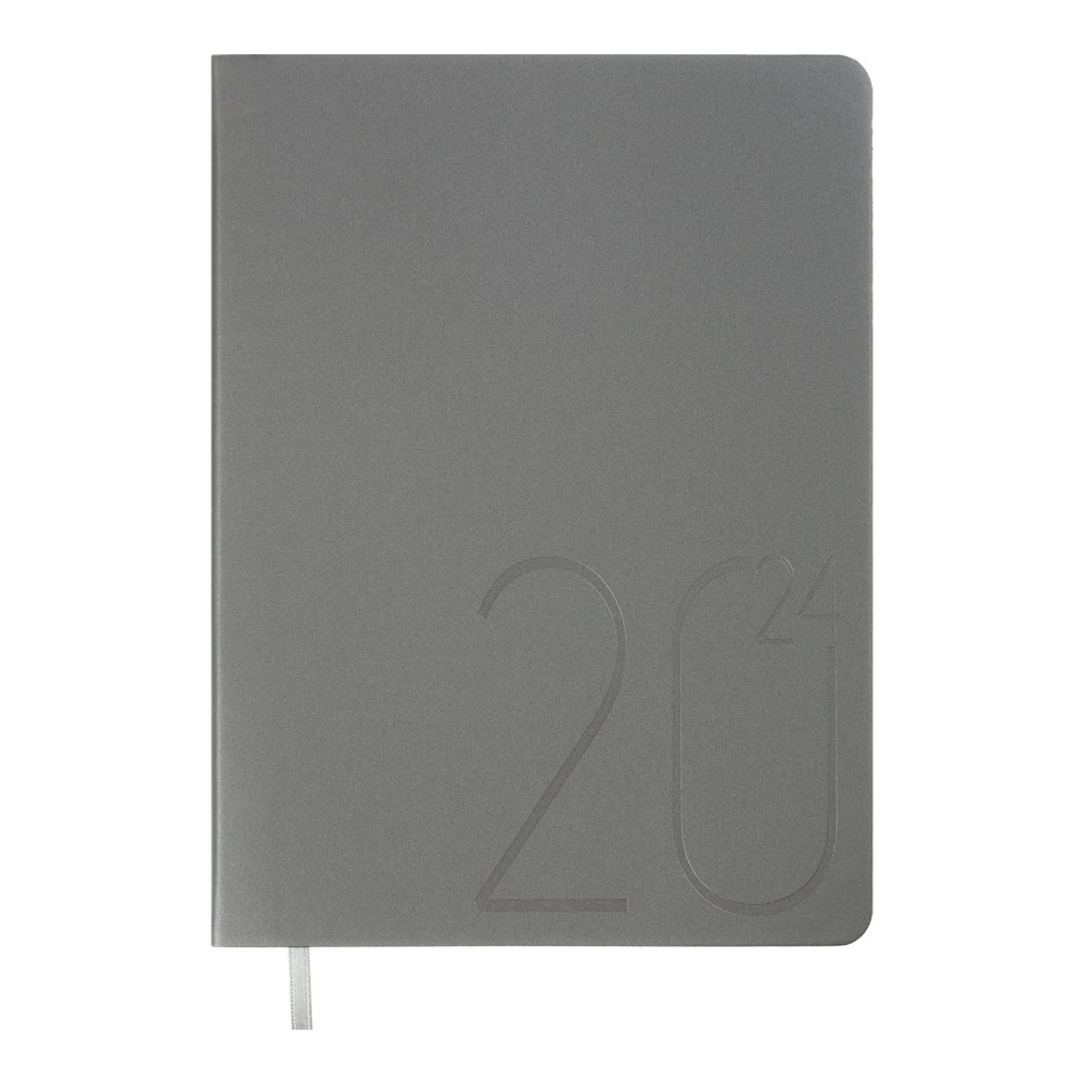 Ежедневник датированный A5, 2024, Steel, серебряный, BM.2127-24