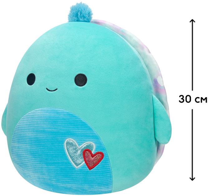 М`яка іграшка SQUISHMALLOWS – ЧЕРЕПАХА КАСКАД, 30 см, SQVA00875 1