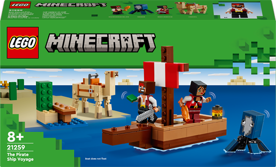 Конструктор Lego Minecraft "Подорож на піратському кораблі", 21259