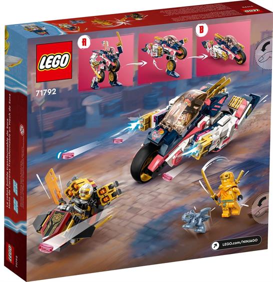 Конструктор Lego Ninjago "Перегоновий робобайк-трансформер Сори", 71792 1