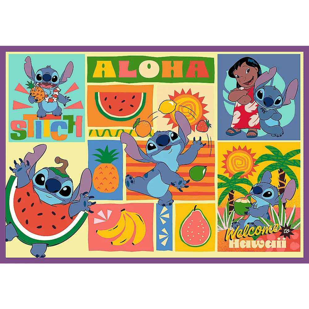 Пазл "4*250" - Дивовижний Стітч. Disney Lilo&Stitch, Trefl, 13311 3