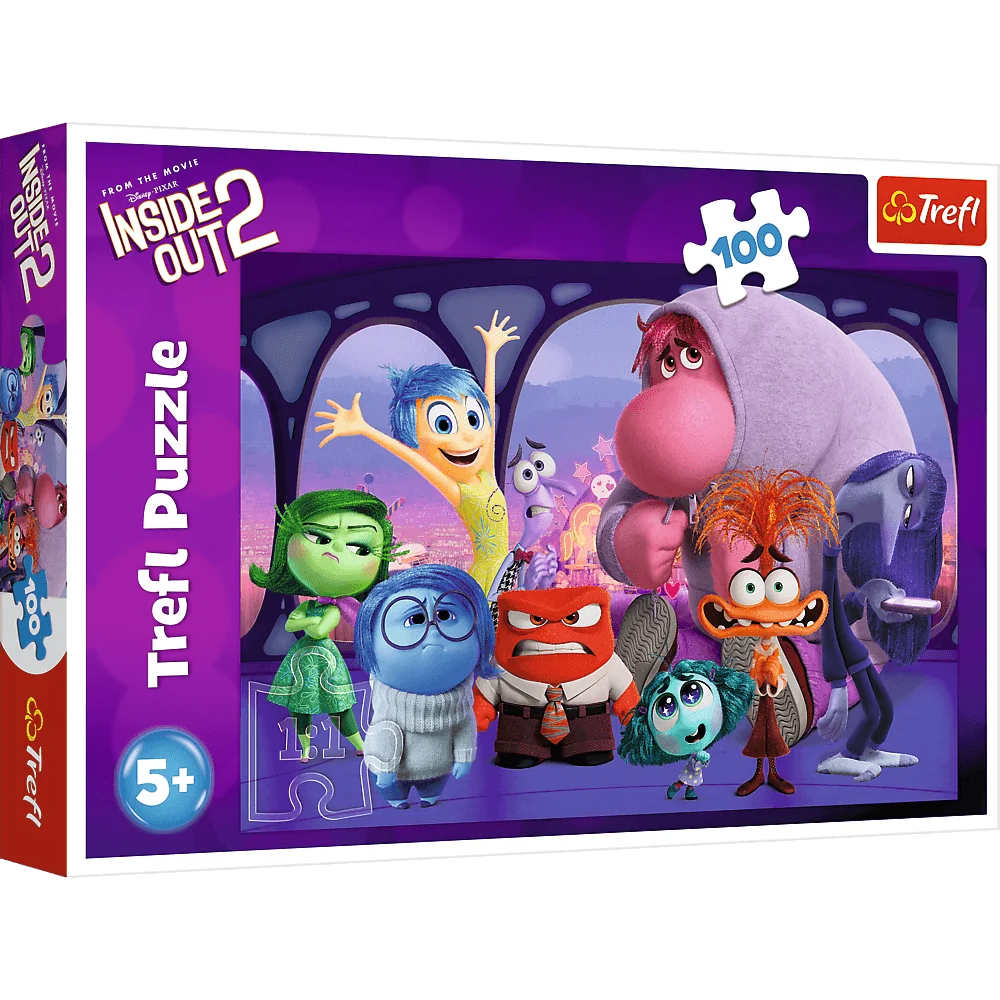 Пазл "100" - Я не можу в це повірити. Disney Inside Out 2, Trefl, 16477