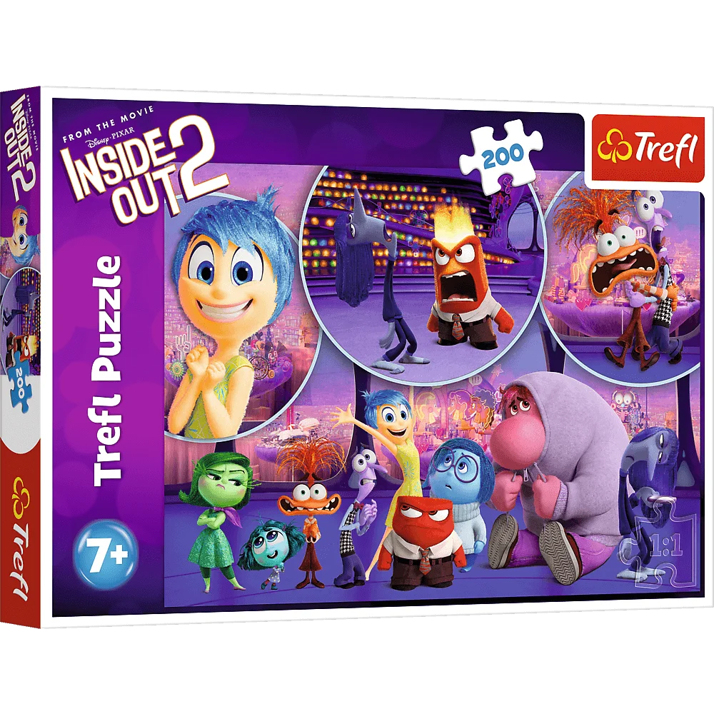 Пазл "200" - Дитячі емоції. Disney Inside Out 2, Trefl, 13305