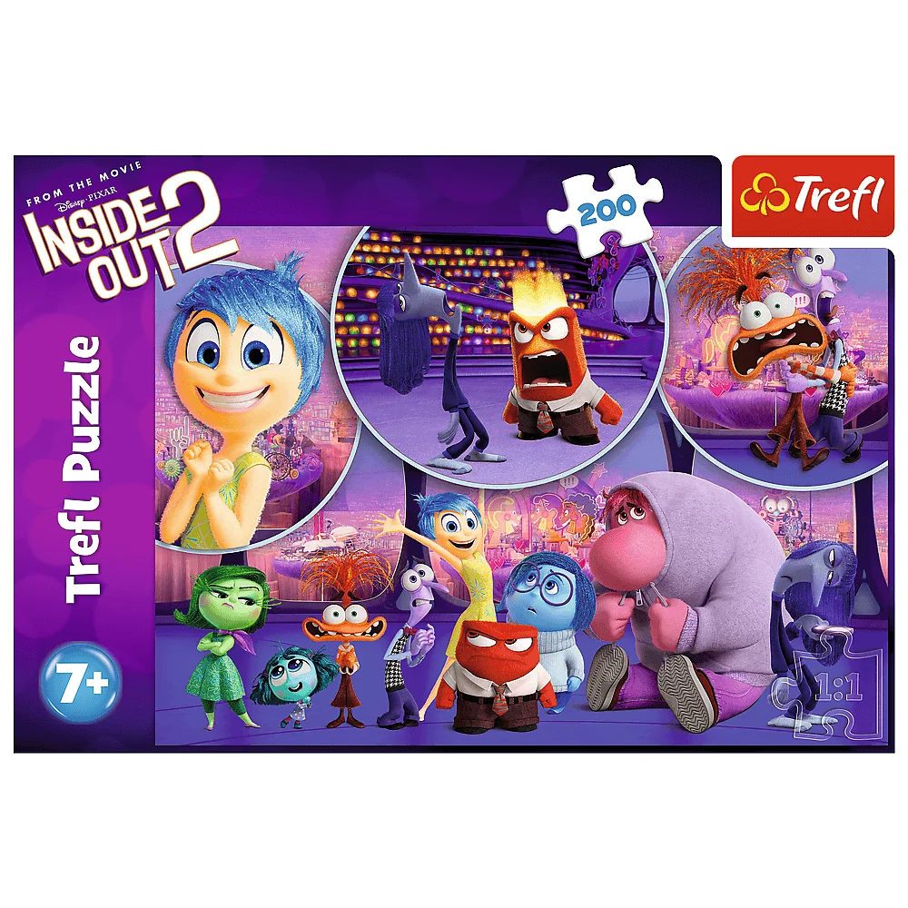 Пазл "200" - Дитячі емоції. Disney Inside Out 2, Trefl, 13305 1