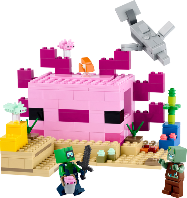 Конструктор Lego Minecraft "Дім-Аксолотль", 21247 1