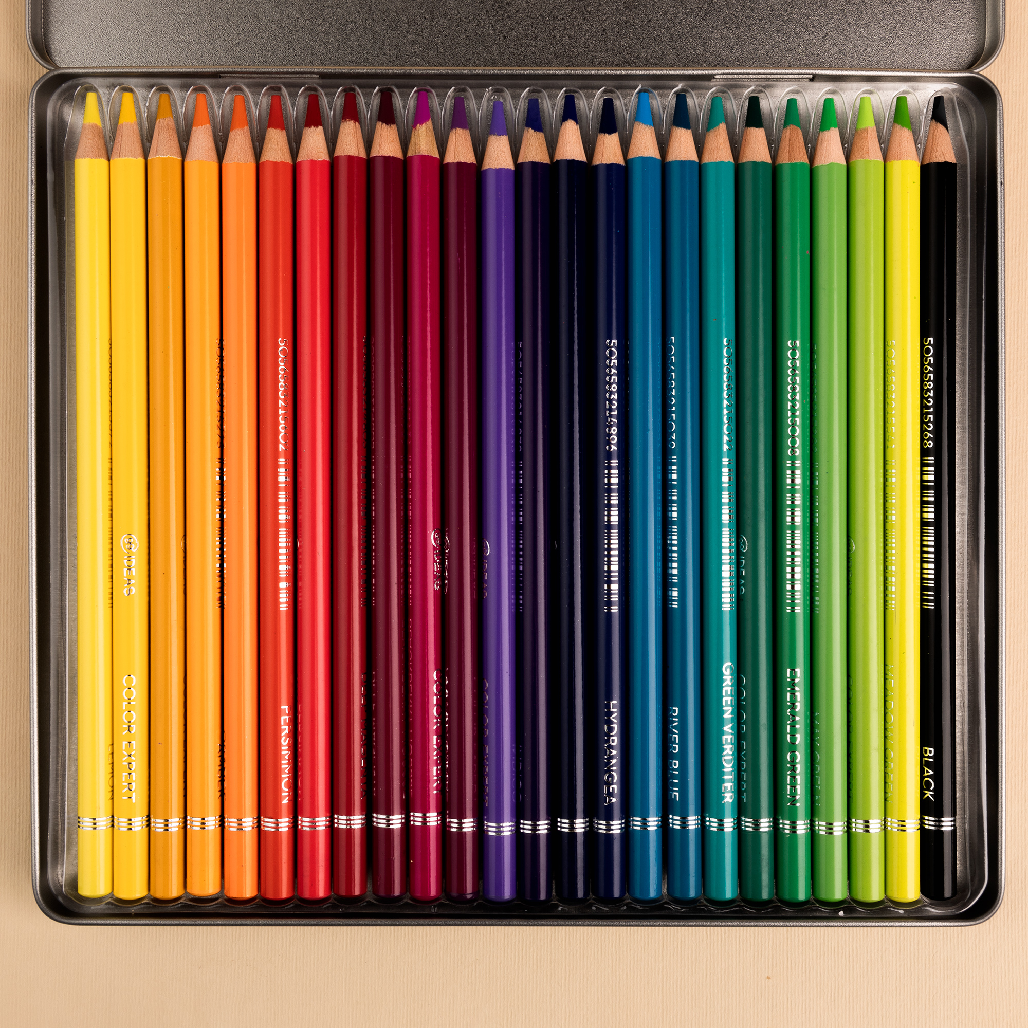 Набір олівців кольорових  99IDEAS "Color Expert" 24 кол., Rich Set, метал. коробка, 99CE-24RICH 4