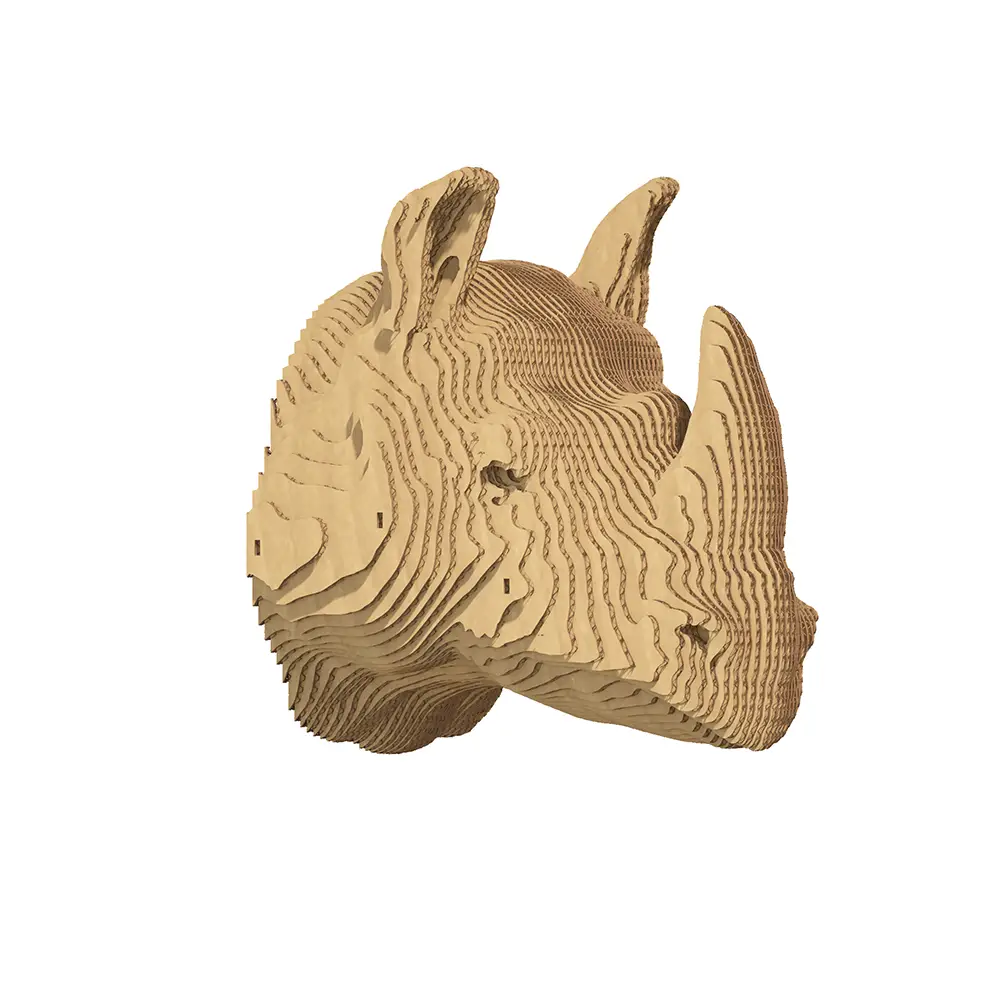 Картонный настенный конструктор "Cartonic 3D Puzzle Rhino", CWRHINO