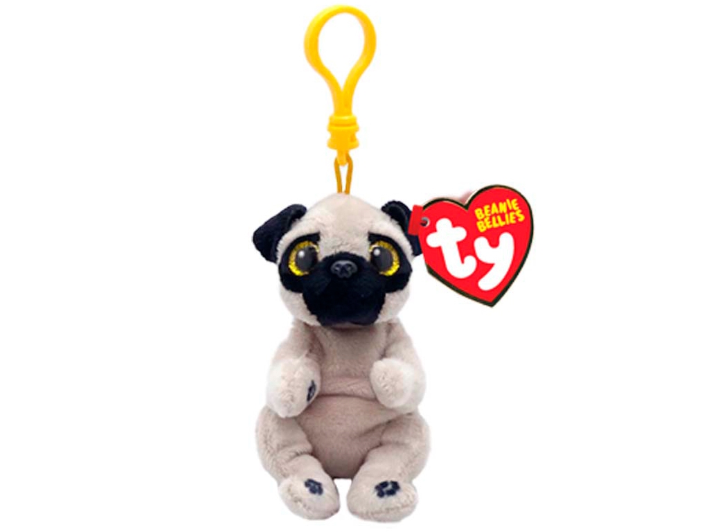 Игрушка мягкая TY Beanie Bellies Мопс "Izzy" 12 см, 43104