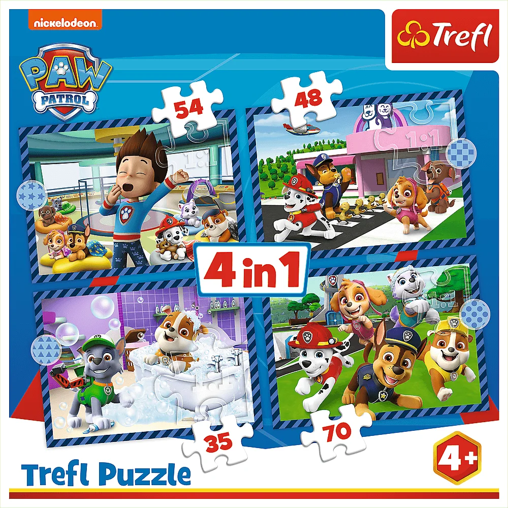 Пазл "4 в 1" - Собака має значення. Viacom Paw Patrol, Trefl, 34650 1