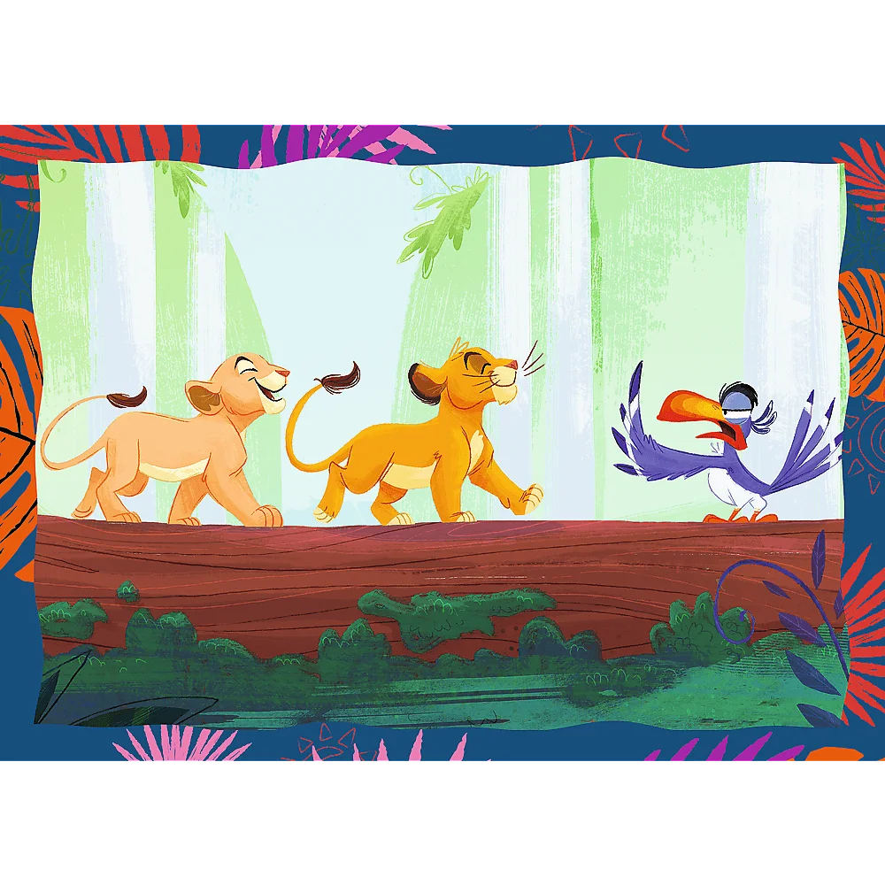 Пазл "4 в 1" - Хоробрий Король Лев. Disney Lion King, Trefl, 34653 2