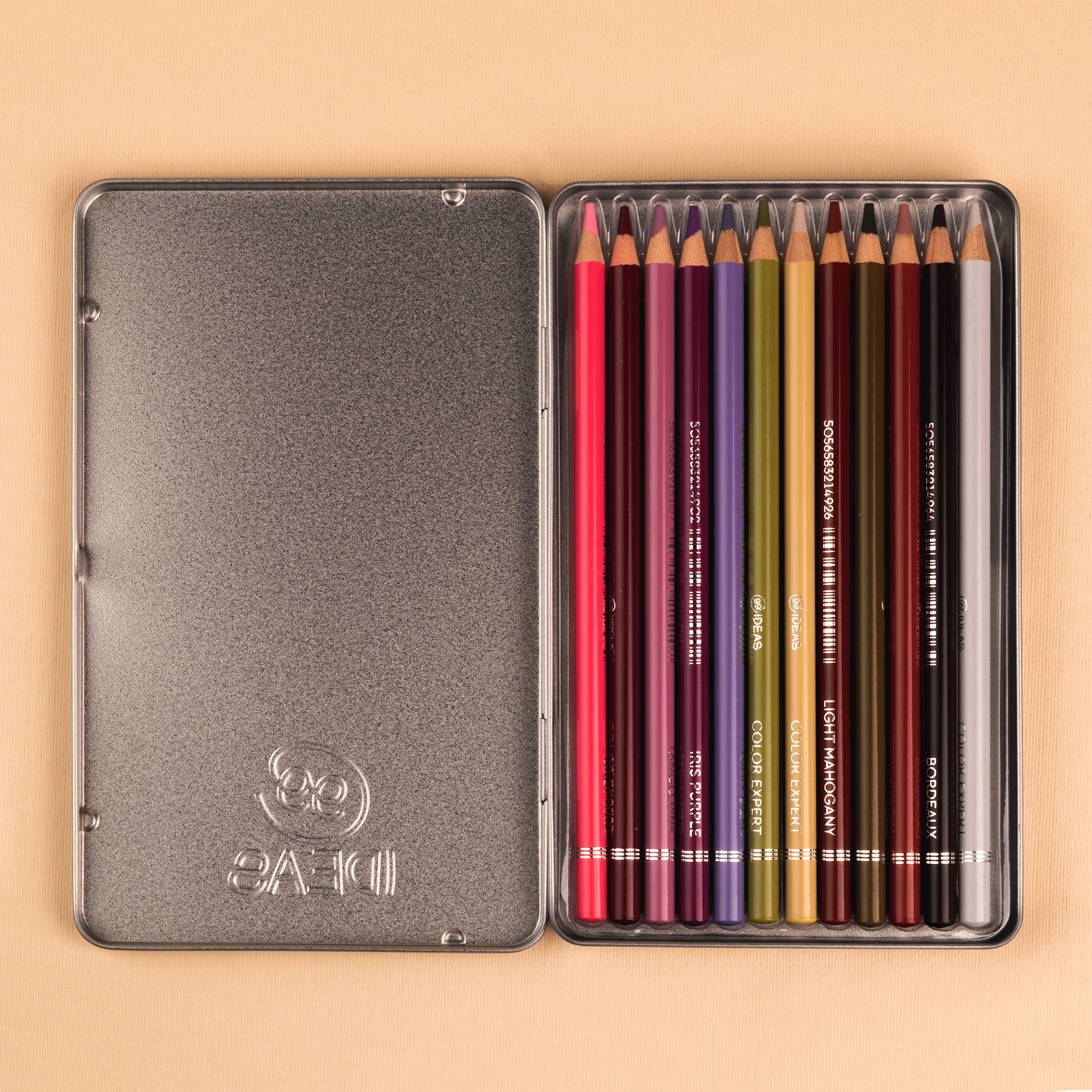 Набір олівців кольорових  99IDEAS "Color Expert" 12 кол., Complex Set, метал. коробка, 99CE-12CMPL 4