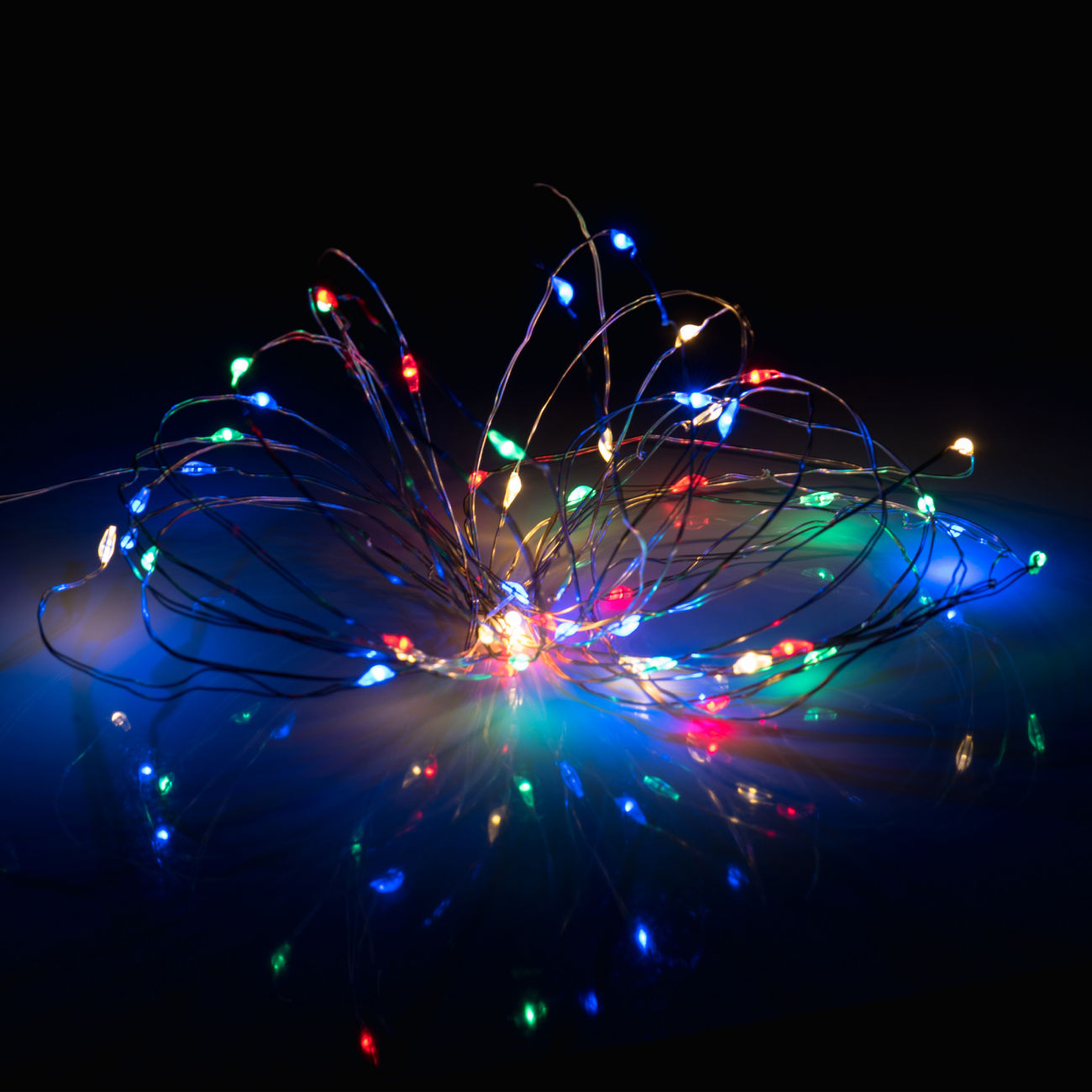 Електрогірлянда Yes! Fun "Нитка" на мідному дроті, 50 LED, різнокольорова, 5 м, статична, USB, 975039 1