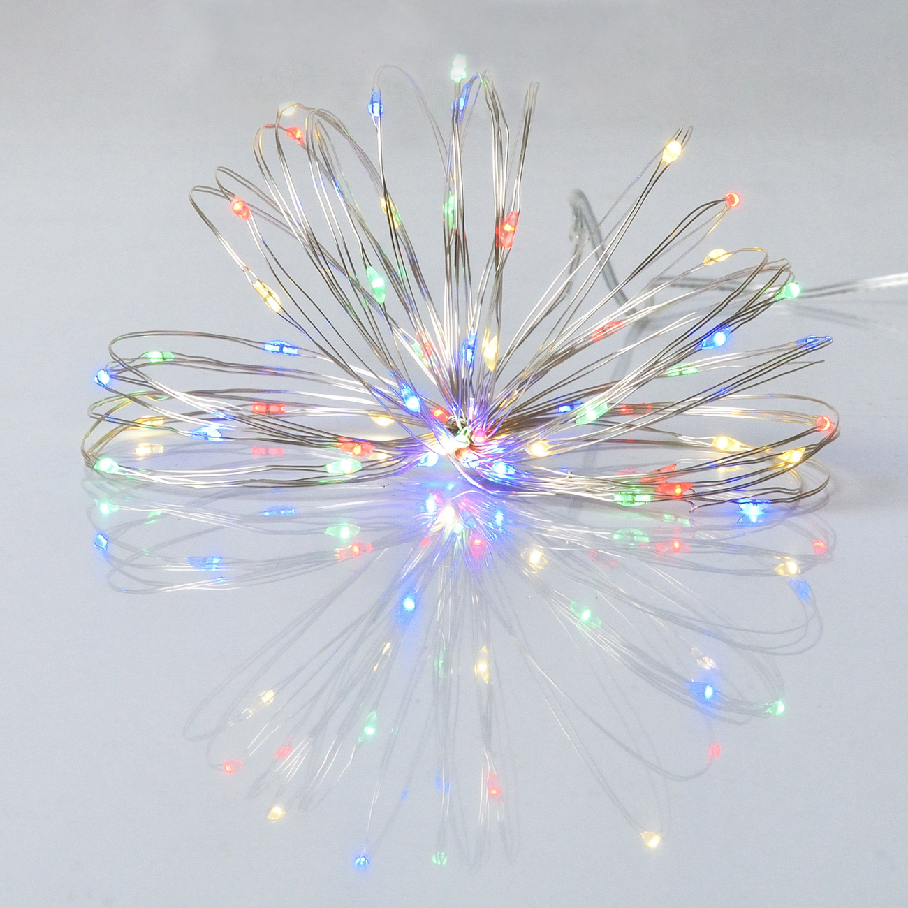 Електрогірлянда Yes! Fun "Нитка" на мідному дроті, 60 LED, різнокольор., 6 м, статична, батарейки, 975031
