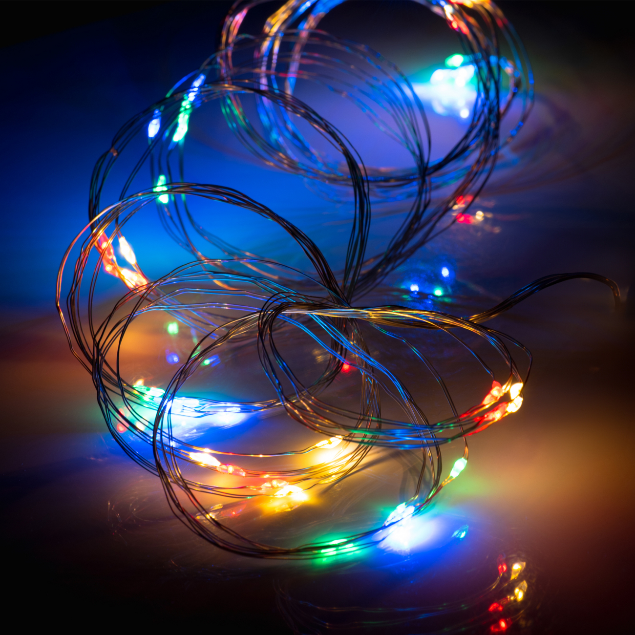 Електрогірлянда Yes! Fun "Пучок" на мідному дроті, 50 LED, різнокольорова, 1 м, статична, на батарейках, 975014