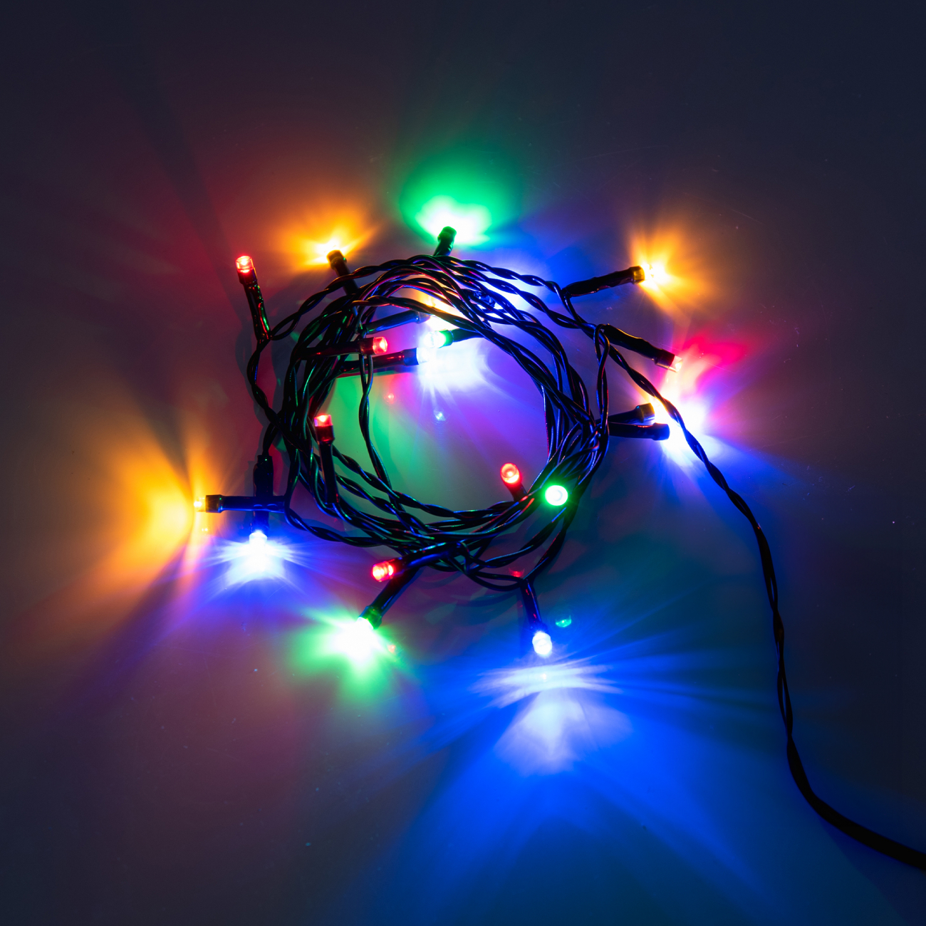 Електрогірлянда вулична Yes! Fun 41 LED, різнокольорова, 2,8 м, статична, таймер, батарейки, 975060