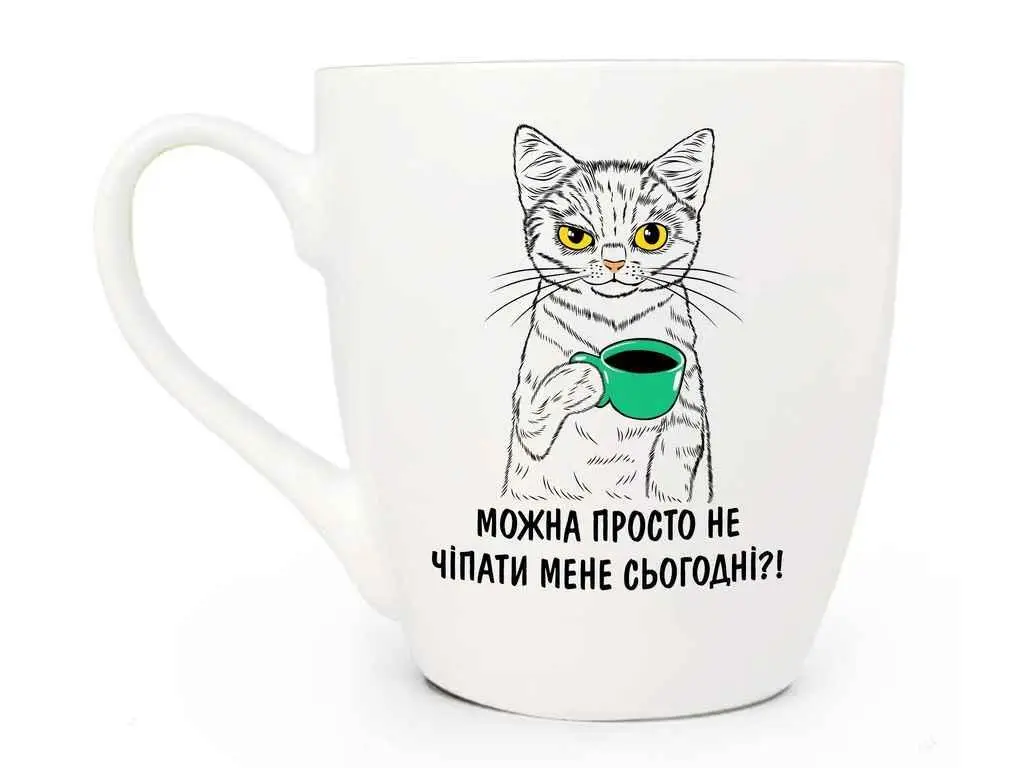 Чашка "Можна не чіпати мене?" 500 мл + подарункова коробка Kvarta, 5094