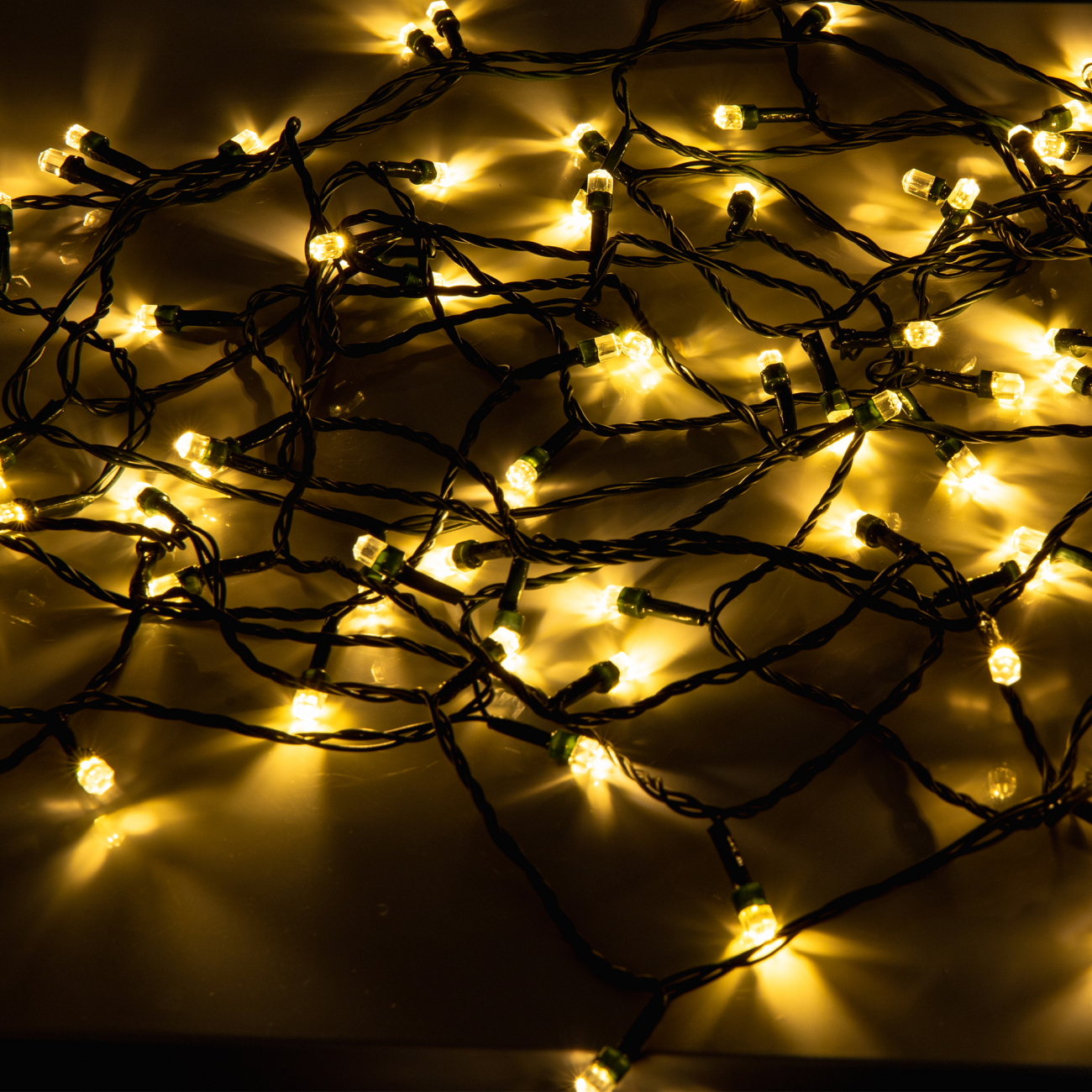 Электрогирлянда Yes! Fun "Бриллиант" 8 мм, 80 LED, тепло-белая, 8 м, 8 режимов мигания, 975052 1
