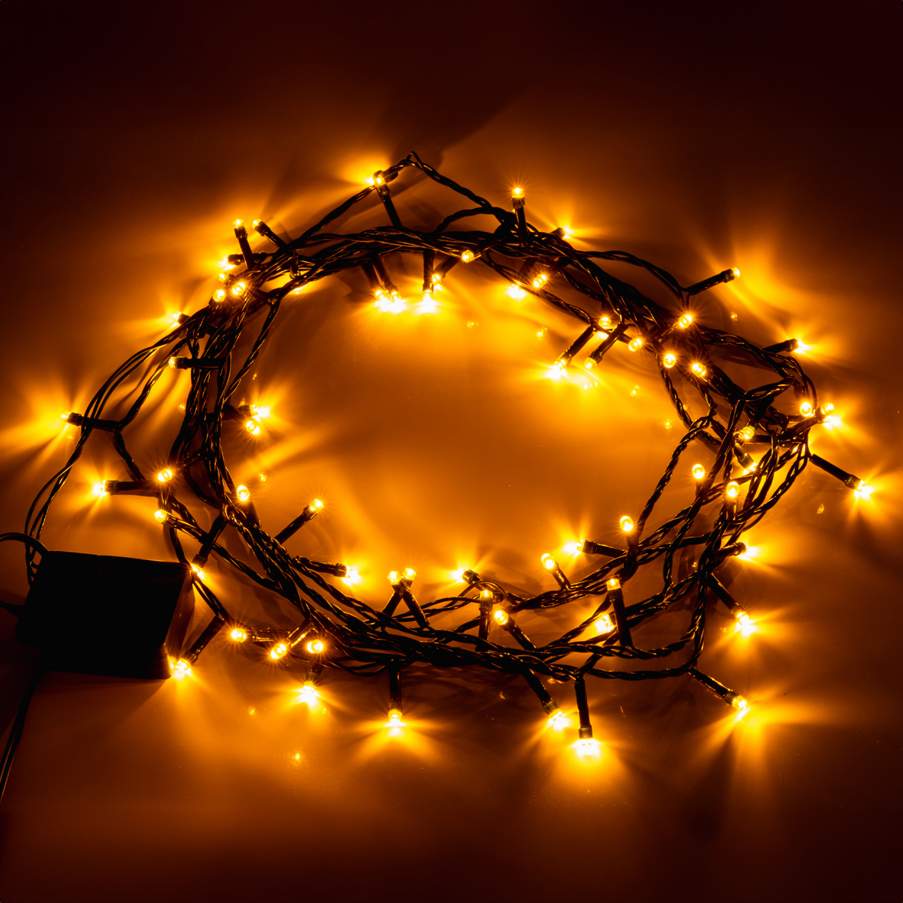 Електрогірлянда Yes! Fun "Нитка" 70 LED, жовта, 4,9 м, 8 режимів миготіння, 974852