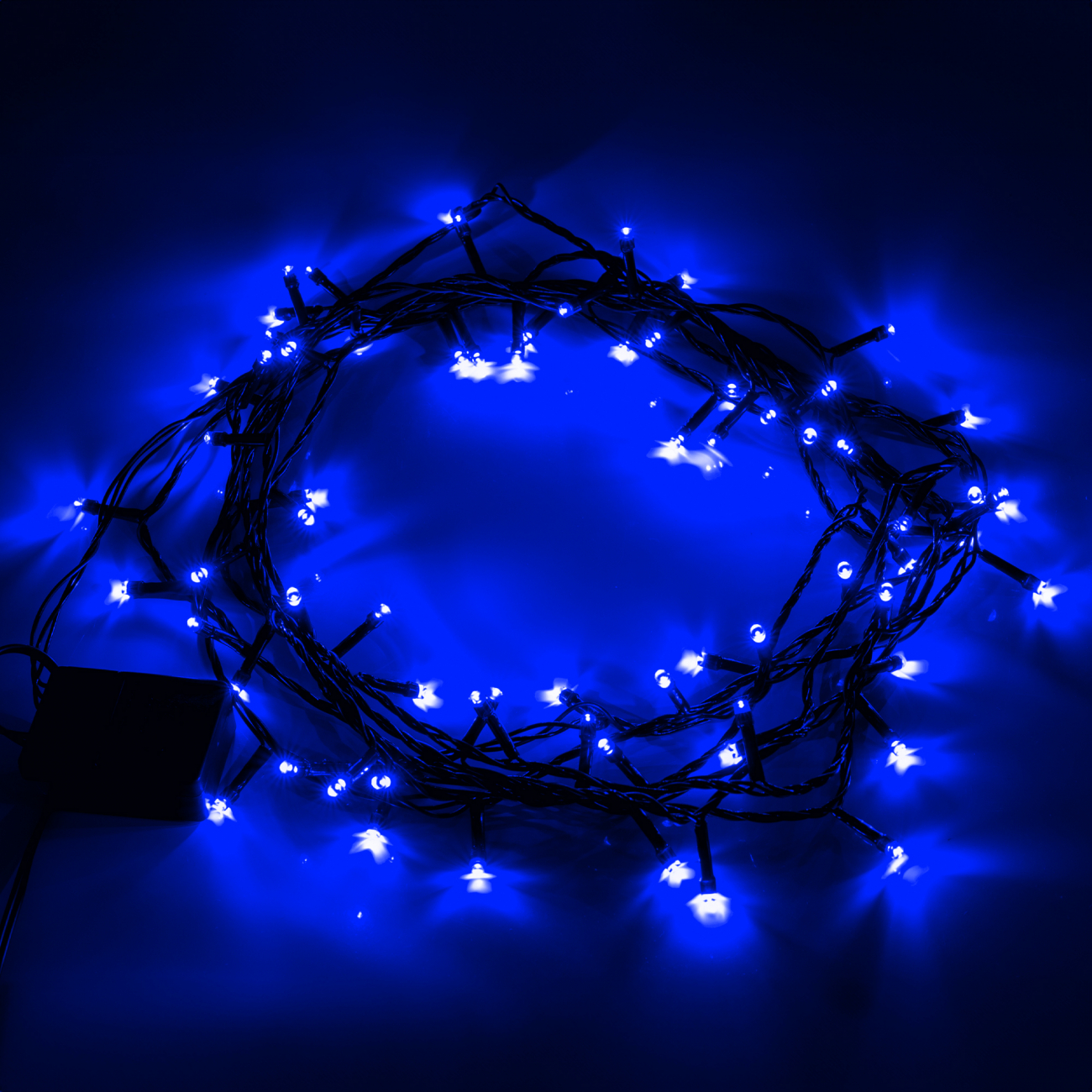 Електрогірлянда Yes! Fun "Нитка" 70 LED, синя, 4,9 м, 8 режимів миготіння, 974843 1