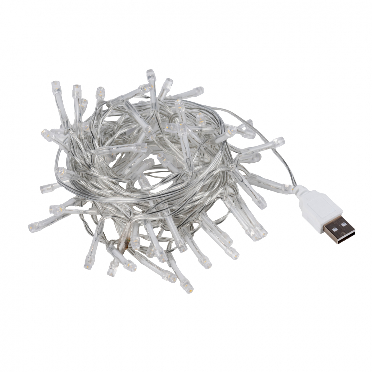 Електрогірлянда Yes! Fun "Нитка" 70 LED, холодно-біла, 4,9 м, мерехтіння, USB, 975063 2