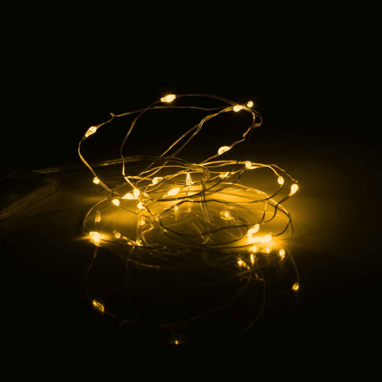 Електрогірлянда Yes! Fun "Нитка" на мідному дроті, 20 LED, жовта, 2 м, статична батарейки, 975023