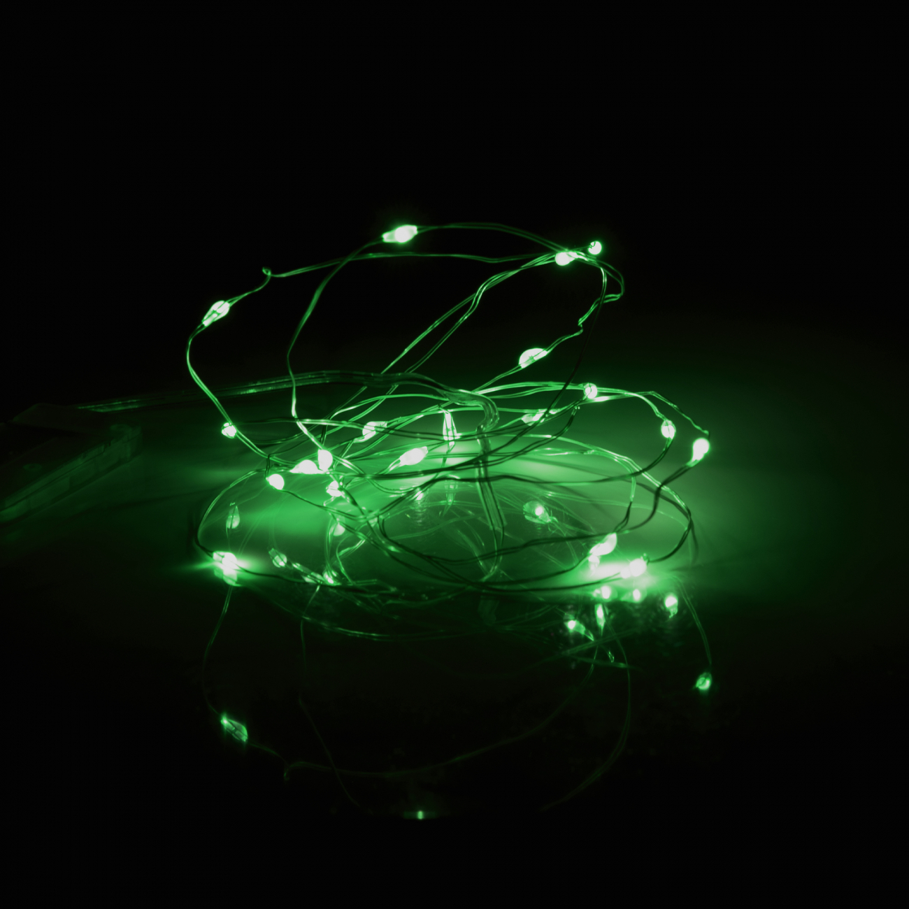 Электрогирлянда Yes! Fun "Нить" на медной проволоке, 20 LED, зеленая, 2 м, статическая батарейка, 975026