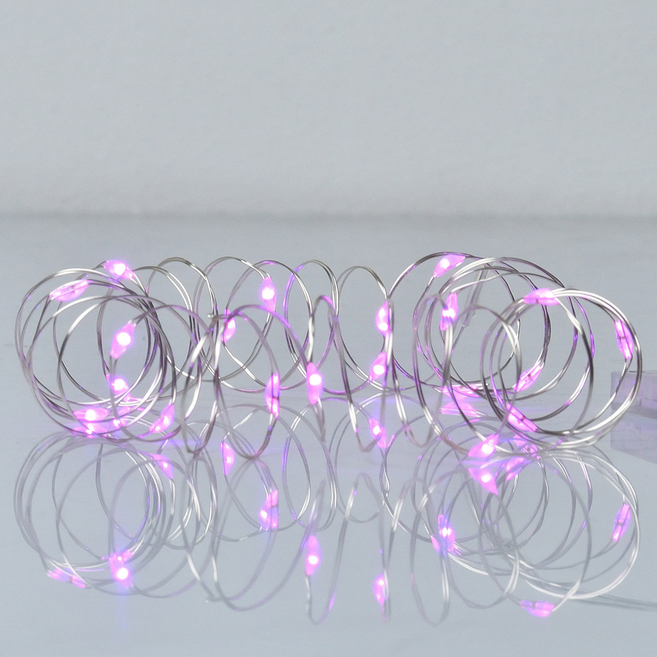 Електрогірлянда Yes! Fun "Нитка" на мідному дроті, 20 LED, рожева, 2 м, статична, батарейки, 975024