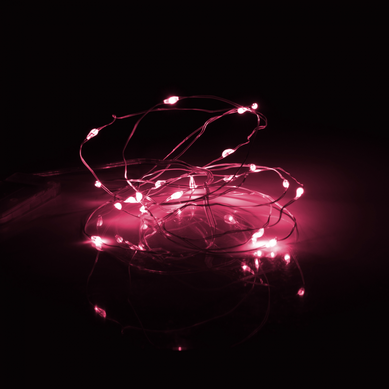 Електрогірлянда Yes! Fun "Нитка" на мідному дроті, 20 LED, рожева, 2 м, статична, батарейки, 975024 1