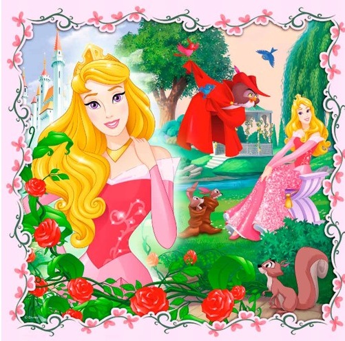 Пазл "3 в 1" - Рапунцель, Аврора і Аріель, Disney Princess, Trefl, 34842 3
