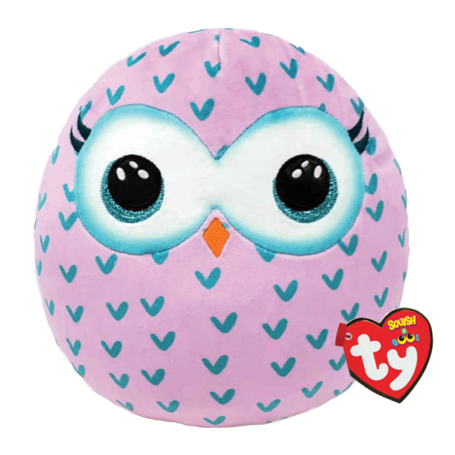 Игрушка мягкая TY Squish-a-Boos Сова "Winks" 40 см, 39317