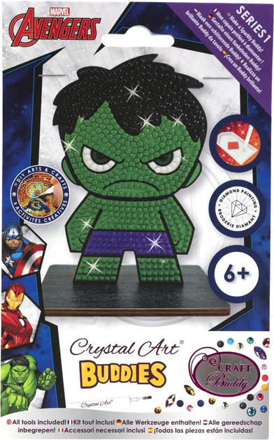 Набор для творчества Crystal Art "Халк", арт. CAFGR-MCU006