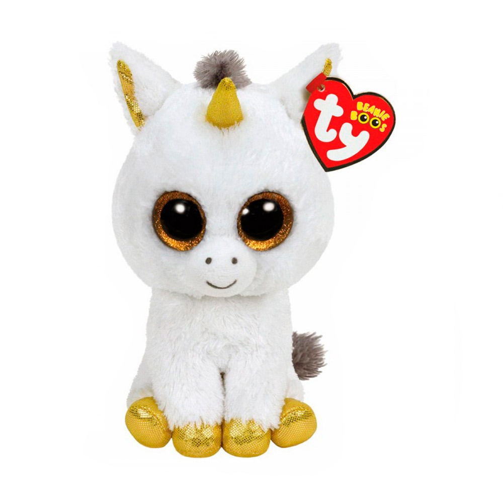 Іграшка м`яка TY Beanie Boo`s Білий єдиноріг "Pegasus" 25 см, 36825