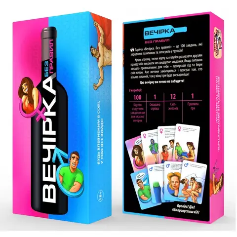 Игра настольная "Вечеринка. Без правил", Bombat Game