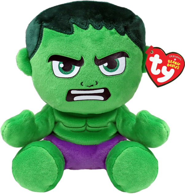 Игрушка мягконабивная TY Marvel "Халк" 15 см, 44004