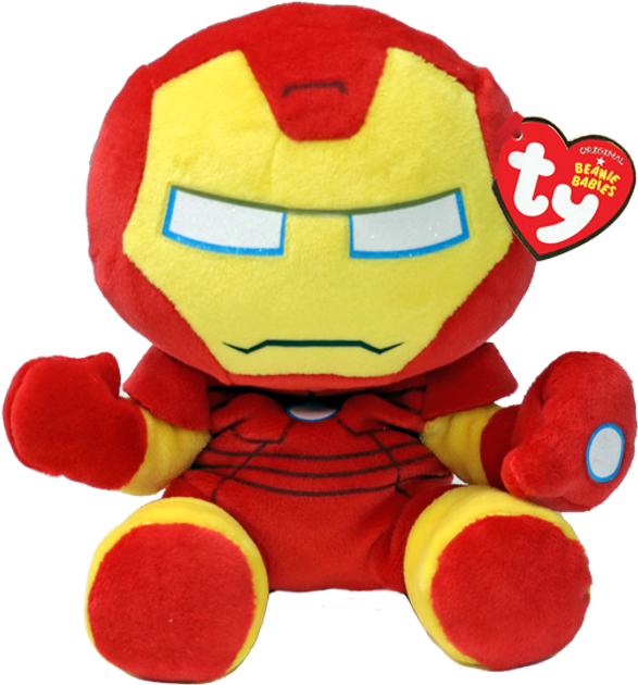 Игрушка мягконабивная TY Marvel "Железный человек" 15 см, 44005