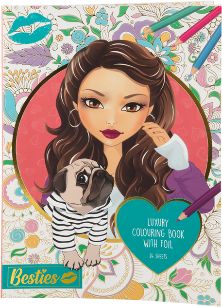 Розмальовка A4 "Магія золота" Besties, 961026