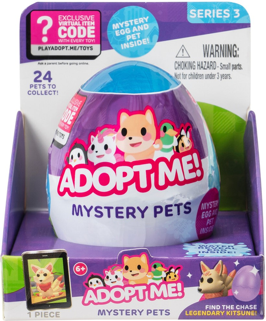 Іграшка-сюрприз в яйці Adopt Me! S3 – Казкові тварини (24 видів, в асорт.), AME0012