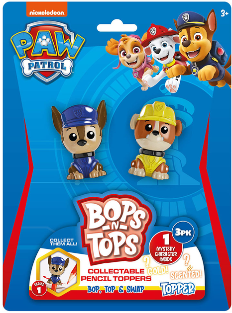 Набор коллекционных фигурок-топеров Sambro серии "Bop n Tops" - Щенячий патруль, 3, PWP20-3980-KV-FO