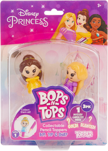 Набор коллекционных фигурок-топеров Sambro серии "Bop n Tops" - Принцессы Дисней, 3, DSP20-3980-KV-FO