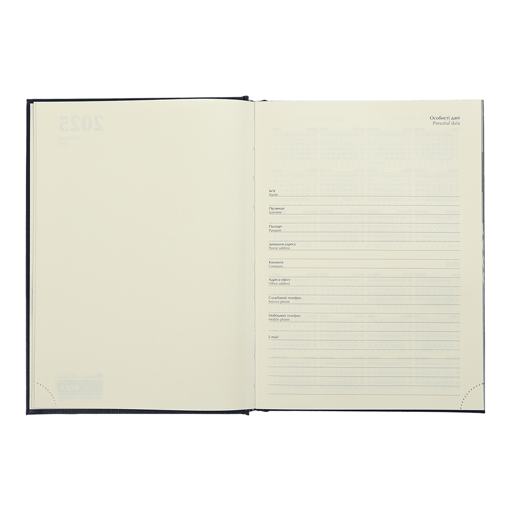 Ежедневник датированный A5, 2025, Style, черный, бумвинил/поролон, BM.21120-01 4