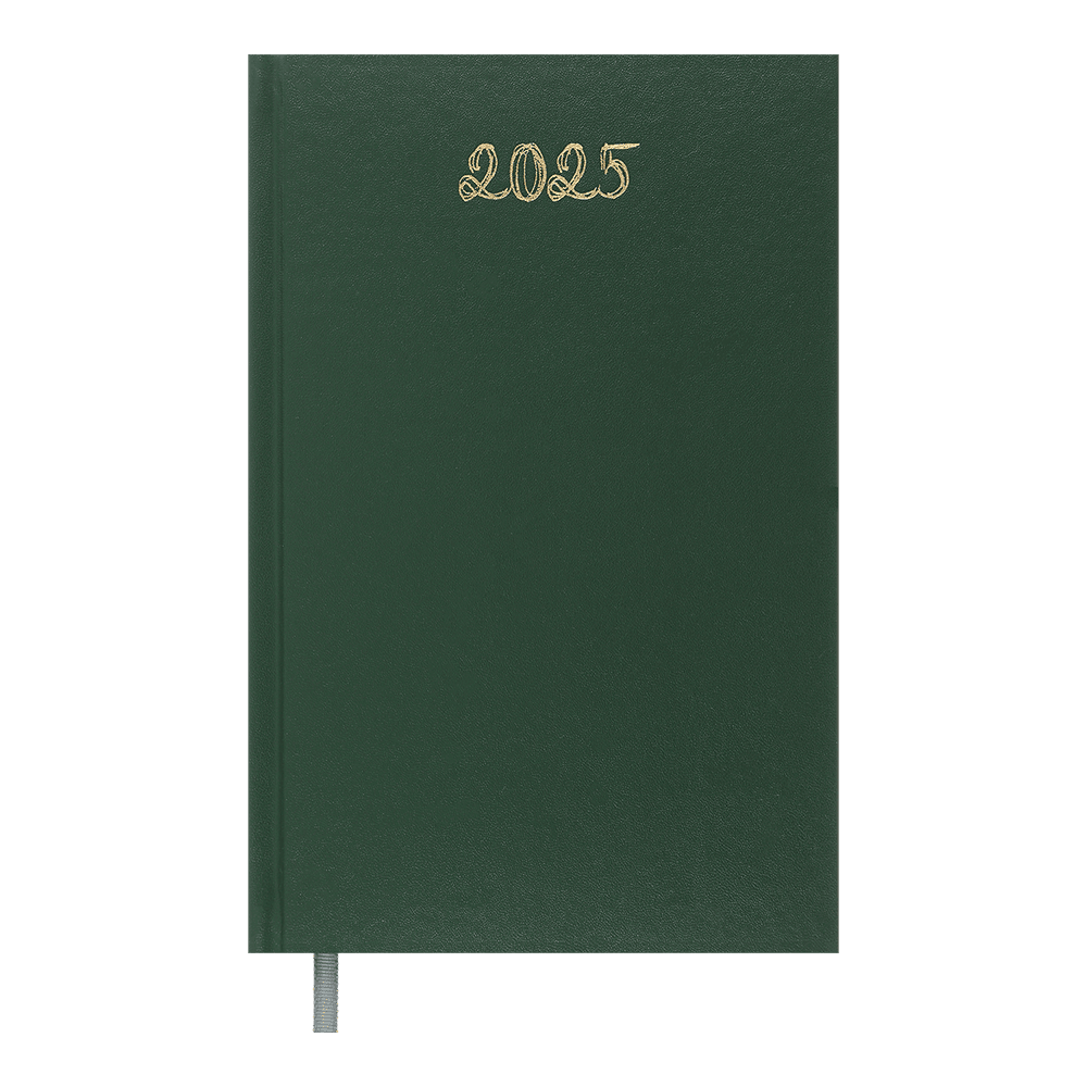 Ежедневник датированный A5, 2025, Optimal, зеленый, бумвинил, BM.2121-04