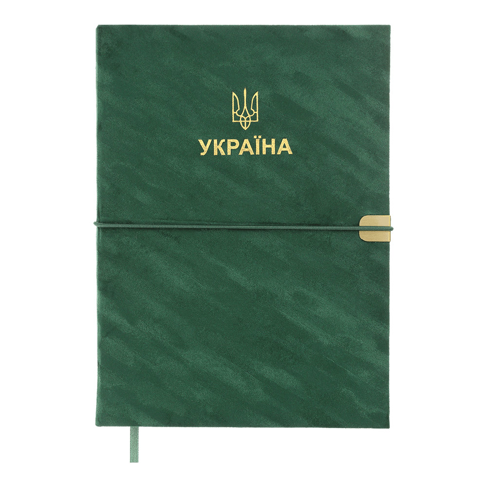Ежедневник датированный A5, 2025, Patriot Velour, зеленый, искусственная кожа, BM.21133-04