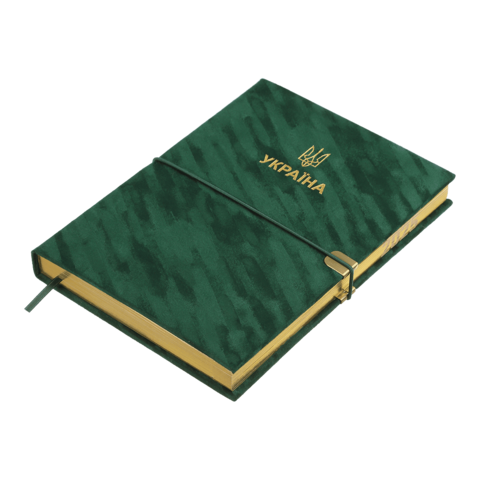 Ежедневник датированный A5, 2025, Patriot Velour, зеленый, искусственная кожа, BM.21133-04 1