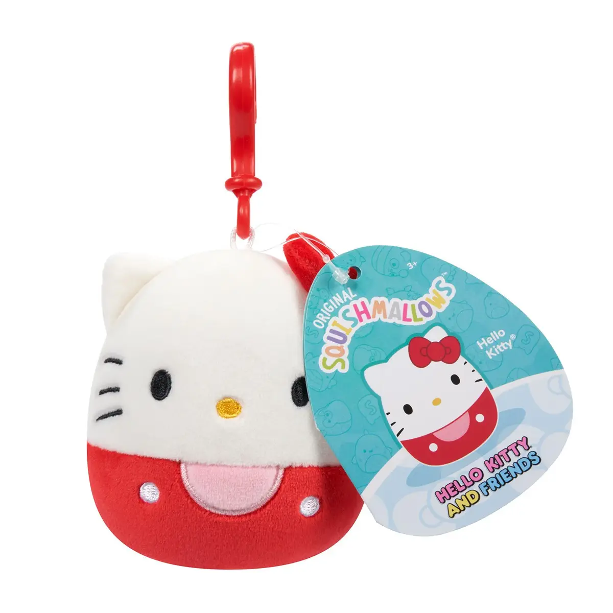 Мягкая игрушка на клипсе SQUISHMALLOWS серии "Хелоу Китти" - ХЕЛОУ КИТТИ, 9 см, SQSN00270 2