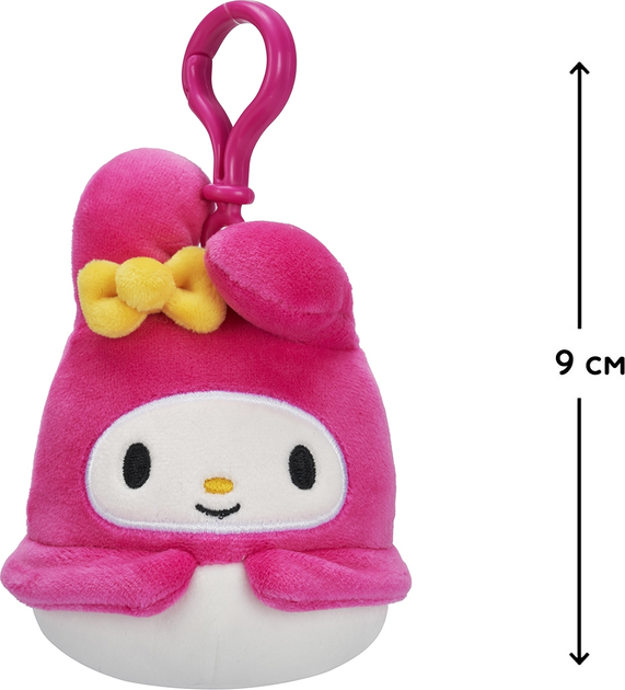 М`яка іграшка на кліпсі SQUISHMALLOWS серії "Хелоу Кітті" - МОЯ МЕЛОДІ, 9 см, SQSN00271 1