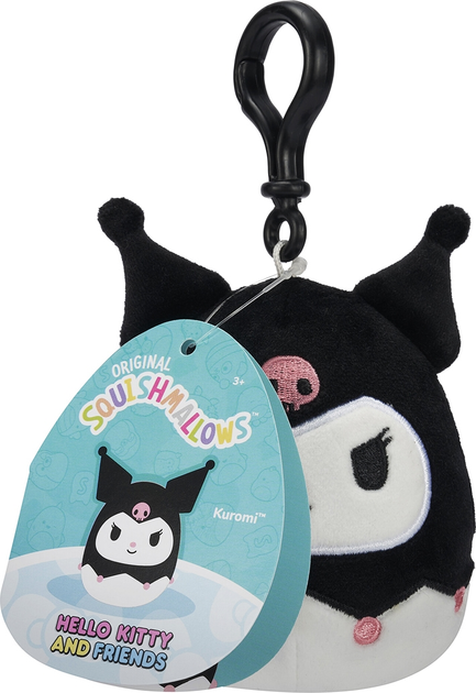 М`яка іграшка на кліпсі SQUISHMALLOWS серії "Хелоу Кітті" - КУРОМІ, 9 см, SQSN00277 2