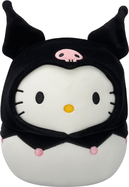 Мягкая игрушка SQUISHMALLOWS серии "Хелоу Китти" - ХЕЛОУ КИТТИ В ОБРАЗЕ КУРОМЕ, 20 см, SQSN00388